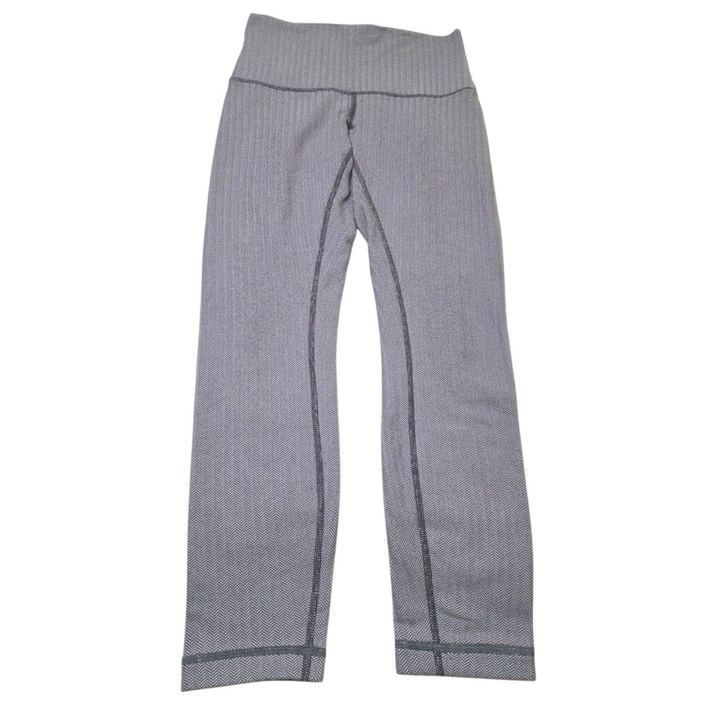 Lululemon Wunder Under High Rise Leggings Women’s 6 Heathered Herringbone C10.1
